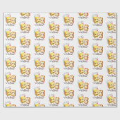 Butter To My Bread Love Gift Wrapping Paper Cadeaupapier (Vlak)