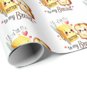 Butter To My Bread Love Gift Wrapping Paper Cadeaupapier (Rol Hoek)