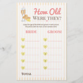 Butter Together bridal Game How Old Were They ? (Voorkant)