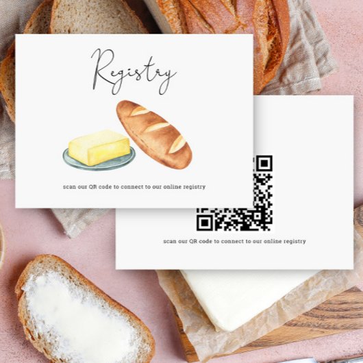 Butter Together Bridal - QR-code voor registratie Informatiekaartje