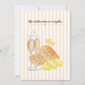 Butter Together Bridal Shower Butter & Bread Theme Kaart (Achterkant)