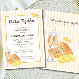 Butter Together Bridal Shower Butter & Bread Theme Kaart