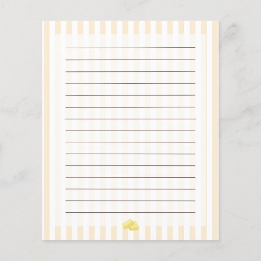 Butter Together Bridal Shower Recipe Card (Achterkant)