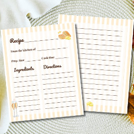 Butter Together Bridal Shower Recipe Card