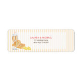 Butter Together Bridal Shower Return Address Etiket (Voorkant)