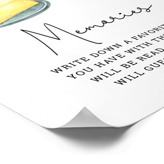 Butter Together - Herinneringen met de bruid Poster (Hoek)