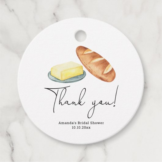 Butter Together Vrijgezellenfeest Bedankt Bedankjes Labels (Voorkant)