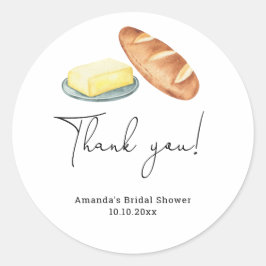 Butter Together Vrijgezellenfeest Bedankt Ronde Sticker