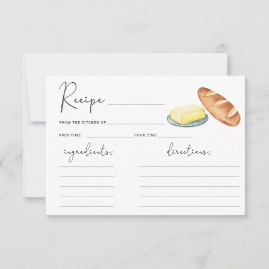 Butter Together Vrijgezellenfeest - Receptenkaart (Voorkant)