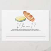 Butter Together - Wie ben ik bruidsfeest spel Briefpapier (Voorkant)