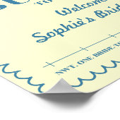 Butter Together Yellow & Blue Vintage Welcome Poster (Hoek)