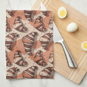 Butter & Whimsy: The Croissant Chronicles Theedoek (Quarter Fold)