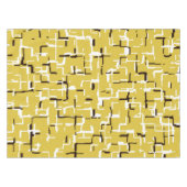 Butter Yellow Black White Modern Pattern Tafelkleed (Voorkant (Horizontaal))