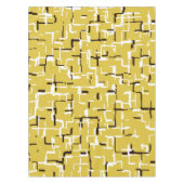 Butter Yellow Black White Modern Pattern Tafelkleed (Voorkant)