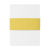 Butter Yellow Bold Typography Simple Wedding Uitnodigingen Wikkel (Achterkant Voorbeeld)