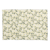 Butter Yellow Cream Modern Farmhouse Daisy Pattern Kussensloop (Voorkant)