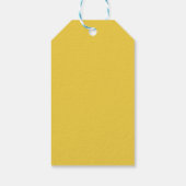 Butter Yellow Eenvoudige bruiloft Cadeaulabel (Achterkant)