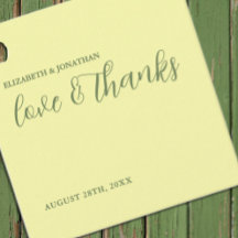 Butter Yellow en Sage Minimalist Wedding