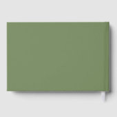 Butter Yellow en Sage Minimalist Wedding Gastenboek (Achterkant)