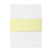 Butter Yellow en Sage Minimalist Wedding Uitnodigingen Wikkel (Achterkant Voorbeeld)