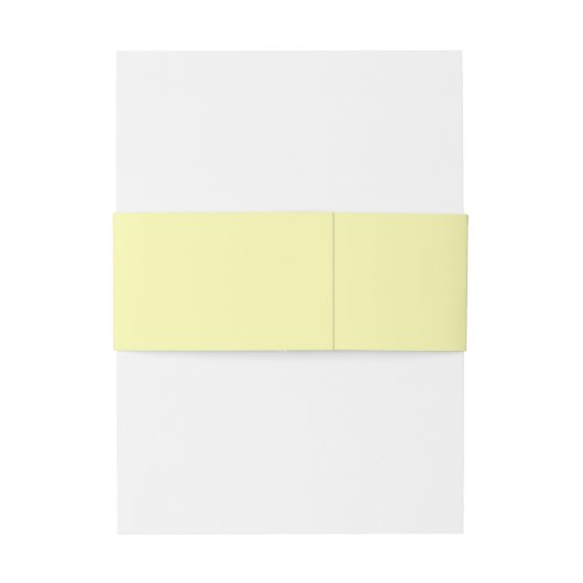 Butter Yellow en Sage Minimalist Wedding Uitnodigingen Wikkel (Achterkant Voorbeeld)