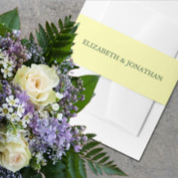 Butter Yellow en Sage Minimalist Wedding