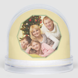 Butter Yellow & Graphic Green Christmas Trees  Sneeuwbol