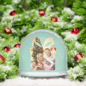 Butter yellow & Green Watercolor Christmas Tree Sneeuwbol (Kerstmis)