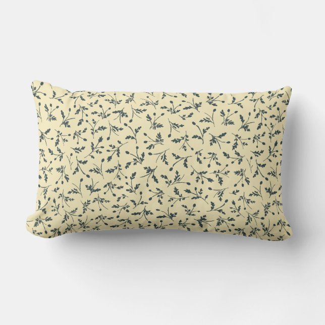 Butter Yellow Modern Farmhouse Daisy Buds Pattern Kussen (Voorkant)