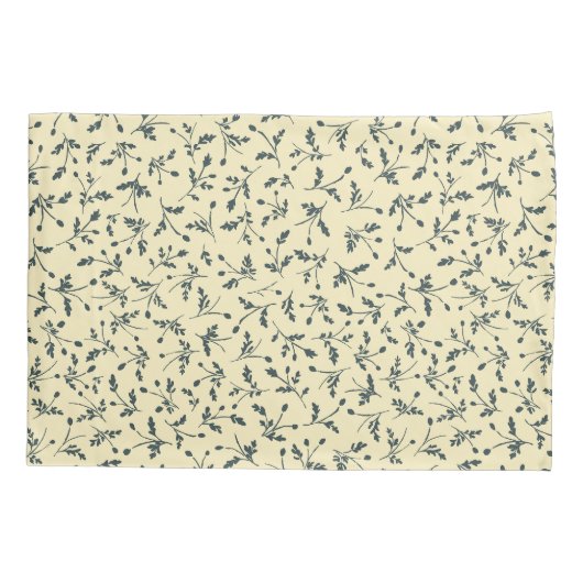 Butter Yellow Modern Farmhouse Daisy Buds Pattern Kussensloop (Achterkant)