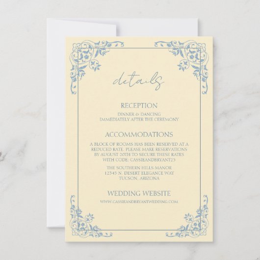 Butter Yellow QR Code Details Kaart behuizing (Voorkant)