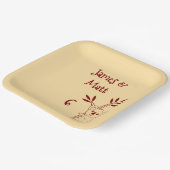 Butter Yellow & Red Australian Animals Birthday  Papieren Bordje (Gebogen)