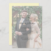 Butter-Yellow Rose Boeket Paren Douche Kaart (Voorkant / Achterkant)