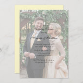 Butter-Yellow Rose Bouquet Trouwdouche Kaart (Voorkant / Achterkant)