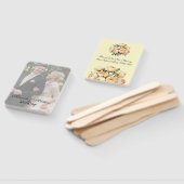 Butter-Yellow Rose Bouquet Trouwfoto Handwaaier (Niet-gemonteerd)