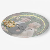 Butter-Yellow Rose Bouquet Trouwfoto Papieren Bordje (Gekanteld)