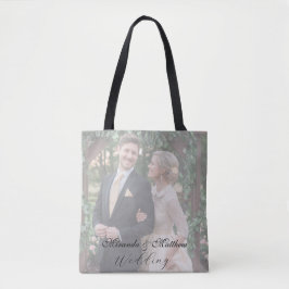 Butter-Yellow Rose Bouquet Trouwfoto Tote Bag
