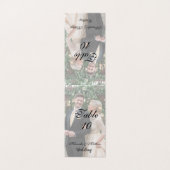 Butter-Yellow Roses Trouwfoto Tafelnummer (Buitenkant ongevouwen)