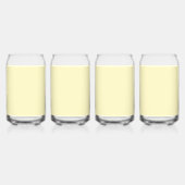 Butter Yellow Solid Color Blikvorm Glas (Links)