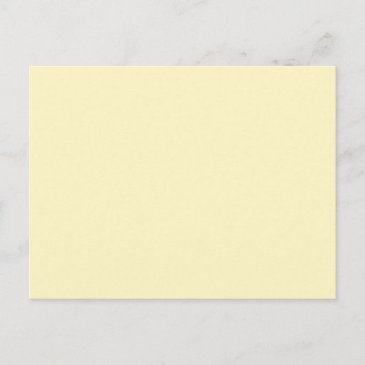 Butter Yellow Solid Color Briefkaart (Voorkant)