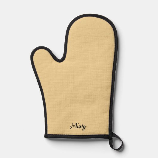 Butter yellow solid custom Christmas stylish Ovenwant (Voorkant)