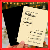 Butter Yellow Wedding Kaart