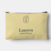 Butter yellow | Wedding Monogram Bridesmaid Gift  Etui (Voorkant)
