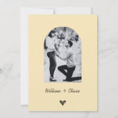 Butter Yellow Wildflower Uitnodiging voor een brui (Achterkant)