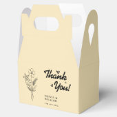 Butter Yellow Wildflower Wedding Dank u Bedankdoosjes (Geopend)