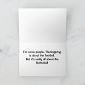 ***BUTTERBALL*** GEEN VOETBAL MET THANKSGIVING KAART (Binnen)