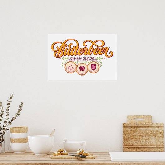 BUTTERBEER™ Available At Wizarding Taverns Poster (Keuken)