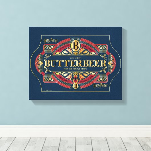BUTTERBEER™ Horizontale Logo Canvas Afdruk (Insitu (Houten vloer))