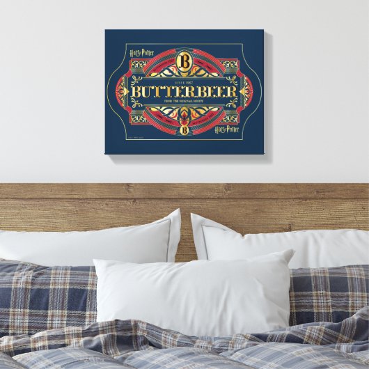 BUTTERBEER™ Horizontale Logo Canvas Afdruk (Insitu (Slaapkamer))