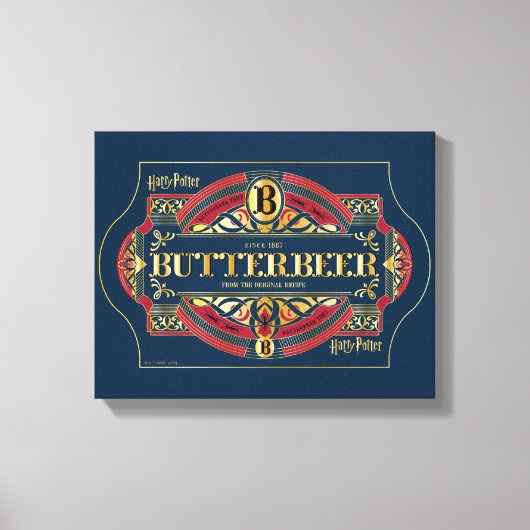 BUTTERBEER™ Horizontale Logo Canvas Afdruk (Voorkant)